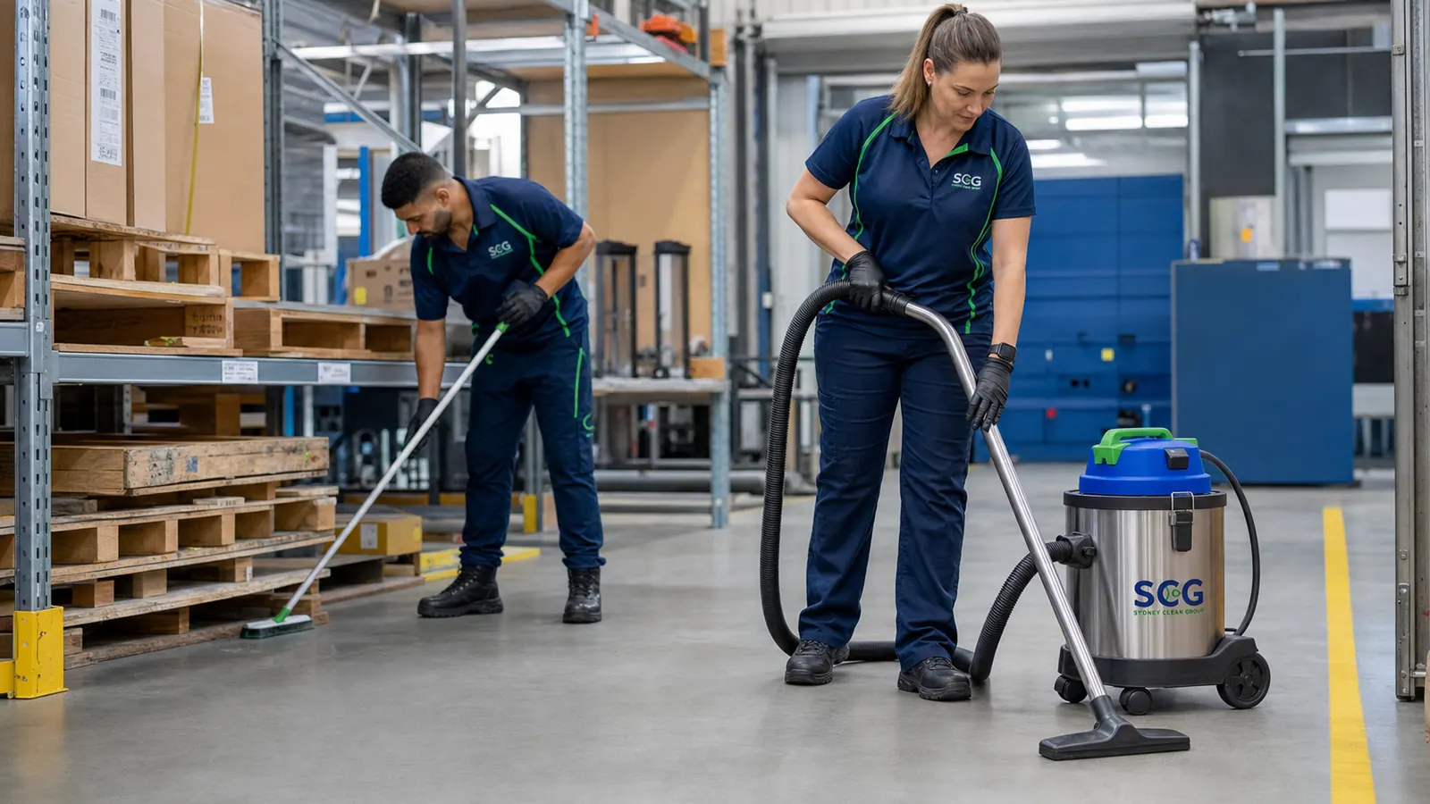 Warehouse Cleaning team at work in Sydney — Sydney Clean Group